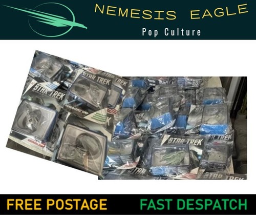 STAR TREK THE OFFICIAL STARSHIPS COLLECTION EAGLEMOSS IN BAGS WITH MAGAZINE - Picture 1 of 64