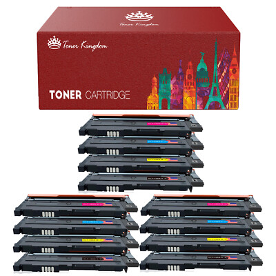 12 Pk Color CLT-K406S Toner for Samsung CLP-365W CLX-3305FW Xpress C410W C460FW