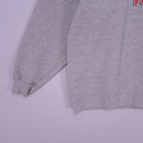 Vintage Adidas Sweater Boys Large Gray Pullover Long Sleeve Athletic Issue - Picture 3 of 15