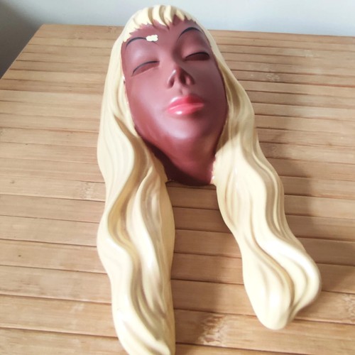 50s Vintage Cortendorf Wall Mask #3449 Beautiful Woman's Face Plaque - German - Picture 4 of 10