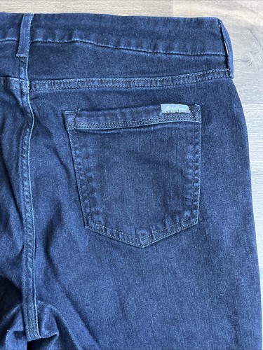 Pantalón de mezclilla elástico azul oscuro lavado Eddie Bauer para mujer talla 12 - Imagen 12 de 14