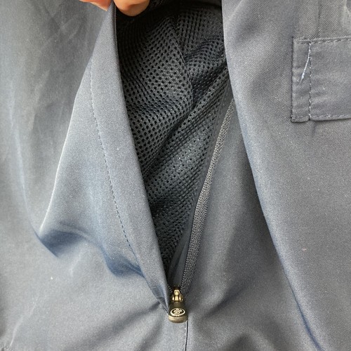 Pullover golf Pro Quip 1/4 zip uomo grande ultralite performance blu camicia a vento - Foto 5 di 10