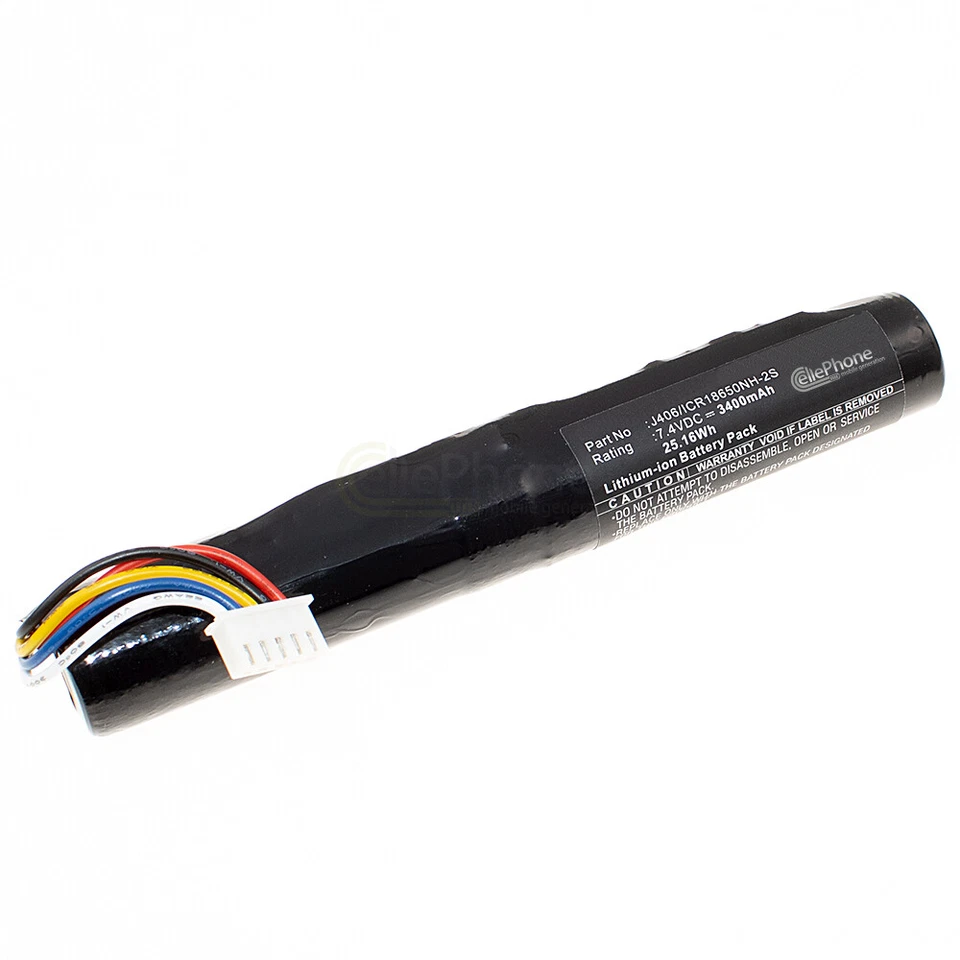 3,4Ah Akku für Bang & Olufsen BeoLit 15 17 BeoPlay A2 Active J406/ICR18650NH-2S