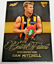 2017 SELECT AFL FOOTY STARS BEST AND FAIREST CARD BF10 SAM MITCHELL-HAWTHORN