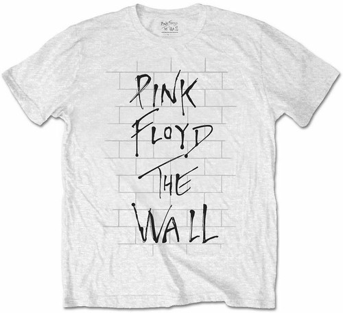 Offizielles T-Shirt Pink Floyd The Wall & Logo weiß klassisch Rock Metal Band - Bild 1 von 2