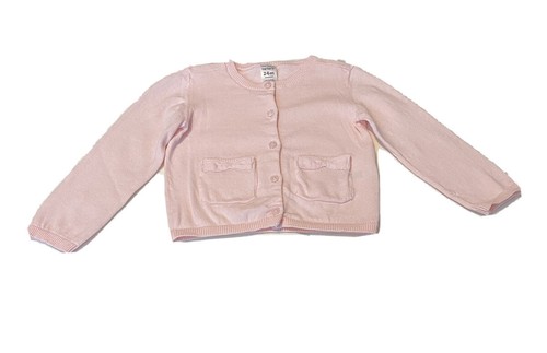 Carters Toddler Baby Girls Pink Cardigan Sweater 24 M Two Pockets