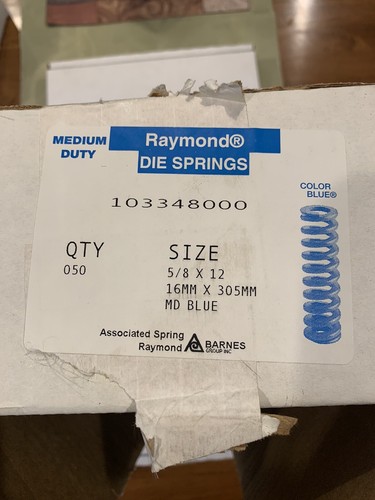 5/8 x 12 Stanzfeder 16 mm x 305 mm mittelschwer blau Raymond associated 103348 Spule - Bild 2 von 6