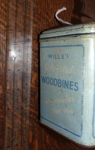 Old Will's Capstan Woodbines Cigarettes shop Advertising tin box cord holder - Picture 4 of 12