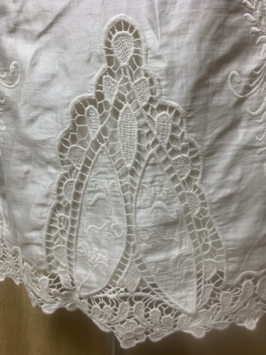 RACHEL ROY Lace Cut Out Romantic VIntage Style Cotton Tank Dress * Size 8 - Picture 8 of 8