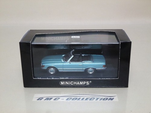 MERCEDES-BENZ 350 SL R107 1971 TURCHESE MET. EDiZiONE LiMiTATA MiNiCHAMPS 1/43 - Foto 3 di 3