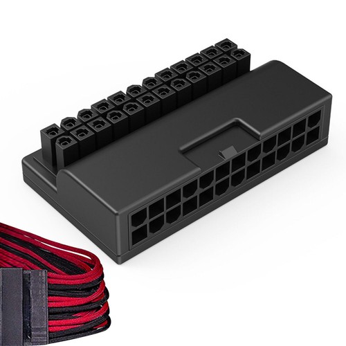 90 Degree ATX 24Pin Female to Male Connector Prolonged Plastic Power Adapter v - Picture 8 of 18