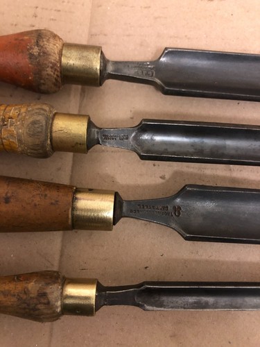 10 x VINTAGE GOUGE CHISELS all English makers marples sorby etc - Picture 16 of 16