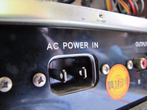 20' Cable de alimentación de repuesto genérico Carrete a carrete 2 clavijas "AC POWER IN" TEAC A- - Imagen 3 de 6