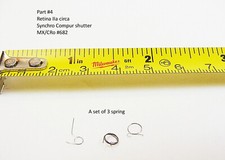 KODAK Retina I - IIa shutter parts 4 5 or 6 U pick  Pls Read  NOS  9 ea