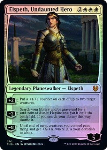 Elspeth, Undaunted Hero foil MYTHIC Theros: Beyond Death Magic The Gathering - Picture 1 of 1