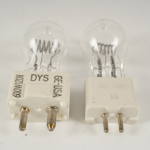 Set of 2 GE DYS/DYV 600W 120V Bulbs for Overhead Projector Lamp - Picture 4 of 5
