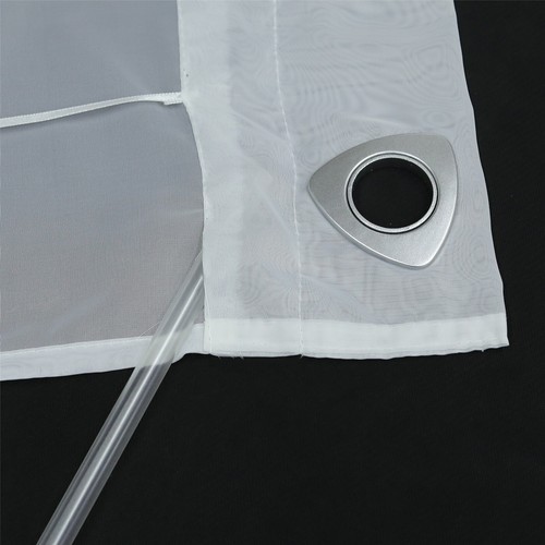 Transparent Raffrollo mit Ösen Raffgardinen Küchengardinen Voile Vorhang Modern - Bild 20 von 95