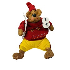 Russ Berrie Kathleen Kelly Critter Factory Skiing Bear Red Sweater Pants 2927