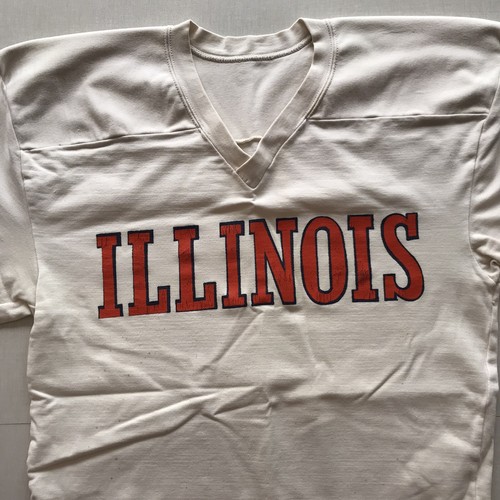 Vintage University of Illinois Football Jersey Rawlings Made in USA Size Medium - Picture 2 of 9