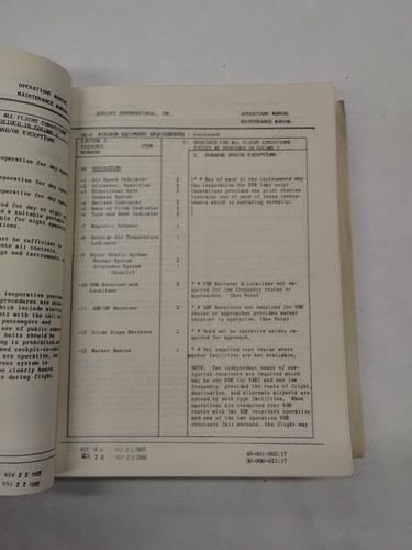Airlift International DC-7 Operating Manual # 48-Original - Bild 13 von 24