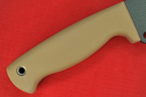 Busse Combat HOG Basic 8 CG .36"  Flat Ground Forest Green INFI, Tan Resiprene C - Picture 7 of 12