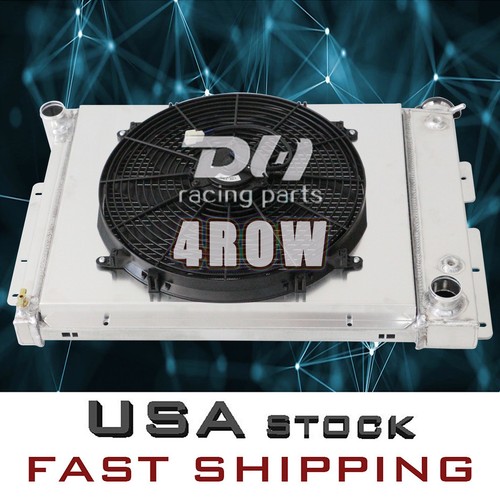 Aluminum Radiator Shroud Fan KIT For1967-1969Chevy Pontiac Camaro 3.8L 5.0L 4Row - Picture 6 of 8