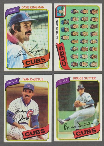 1980 to 2024 Topps Chicago Cubs Team Sets -- Pick Your Team and Year-- - Picture 2 of 50