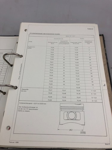 OPEL Ordner Handbuch Technische Daten Kadett Senator Ascona Monza ua. Oldtimer 6 - Bild 2 von 11