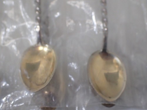 EDJ25 (13) Pc OB. Sunde Norway 830S Silver Twist & Ball Small Spoons / Fork 101g - Picture 7 of 11