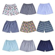 Elastic Waistband Button Summer Shorts Pajama Short Pant for Men Easy to Wear