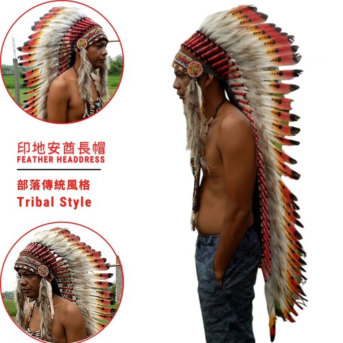 Carnival Headdress Cosplay Headdress Indigenous Style Headdress Western Costume - Picture 6 of 20