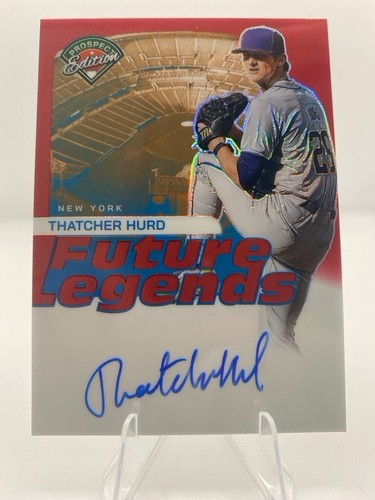 Thatcher Hurd 2024 Panini Prospect Edition #35 Future Legends Auto Red /99