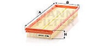 C 43 102 MANN-FILTER Luftfilter für , VW