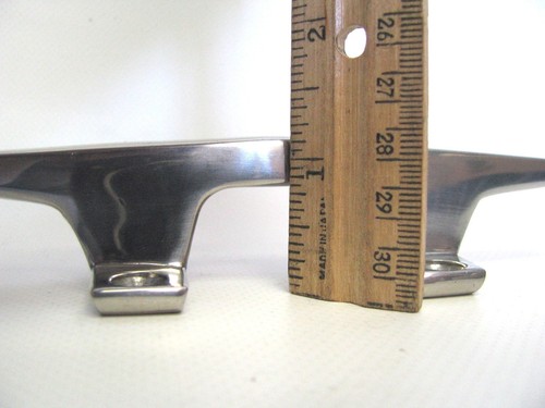 132-4860 Sea-Dog Line 6" Inch Stainless Open Base Cleat Four (4) Hole - Picture 4 of 8