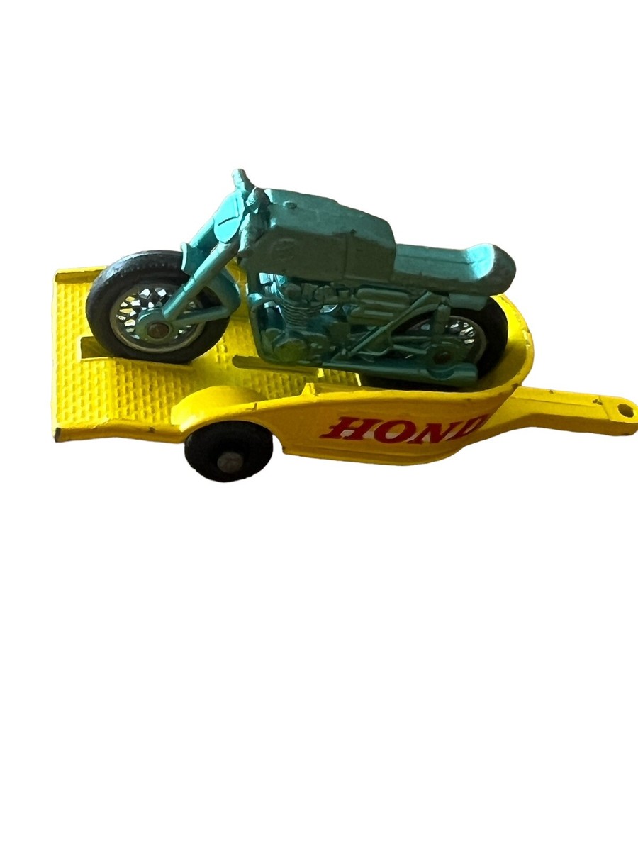Vintage Matchbox Lesney No.38 Honda Motorcycle With Trailer Motorcycles And Trai Vintage Matchbox Lesney No.38 Honda Motorcycle With Trailer Motorcycles And Trai