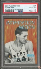 2011 FLEER RETRO JERRY WEST INTIMIDATION NATION #25 PSA 10 (410)