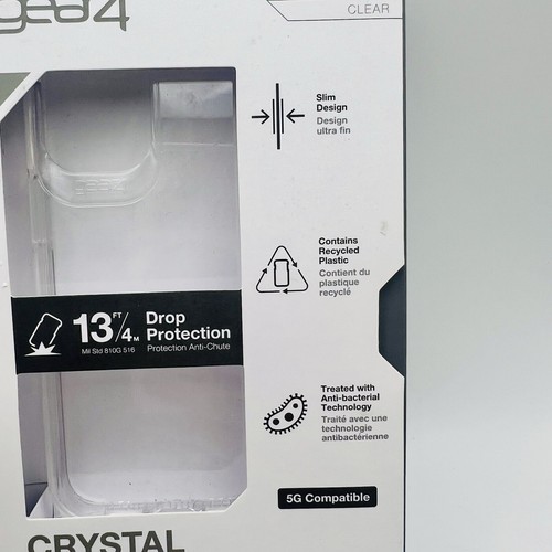 Gear4 Crystal Palace Hard Case for Apple iPhone 12 mini - Clear - Photo 8 sur 9