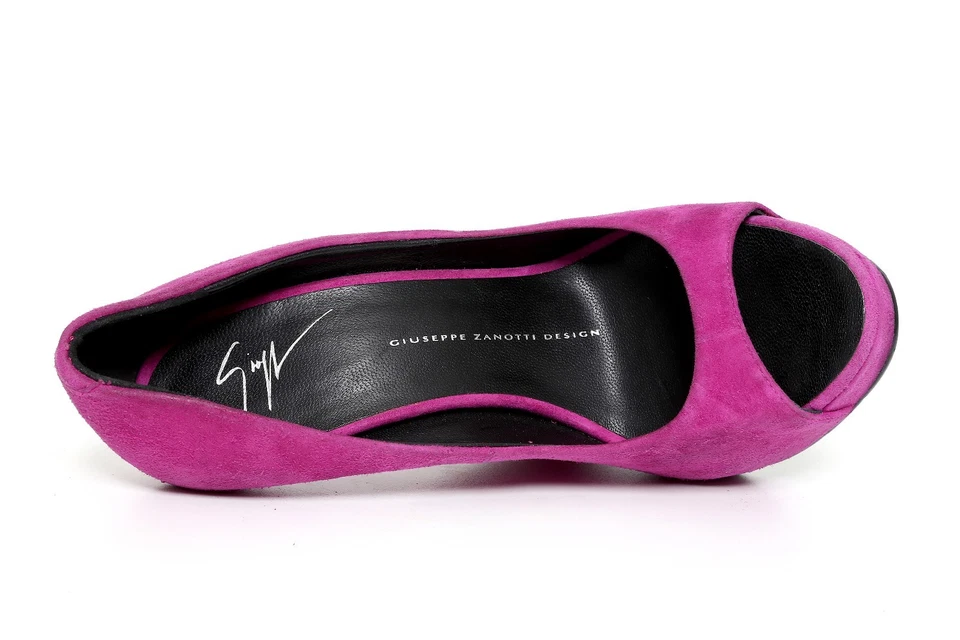 Tacones de gamuza rosa diseño Giuseppe Zanotti Z1073* talla 6M EE. UU. / 36 EUR Foto 4 de 4