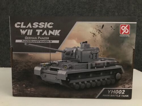 Dahonpa Classic WII carro armato tedesco Panzerkampfwagen IV 1329 pz YH002 NUOVO CON SCATOLA - Foto 2 di 7