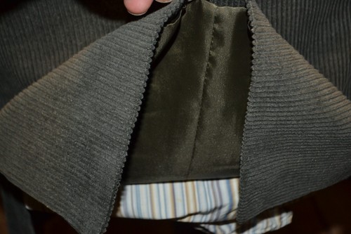Alain Dupetit Men Double Breast Corduroy Olive Green Suit Sz 40R Wst 34x34 - Picture 9 of 20