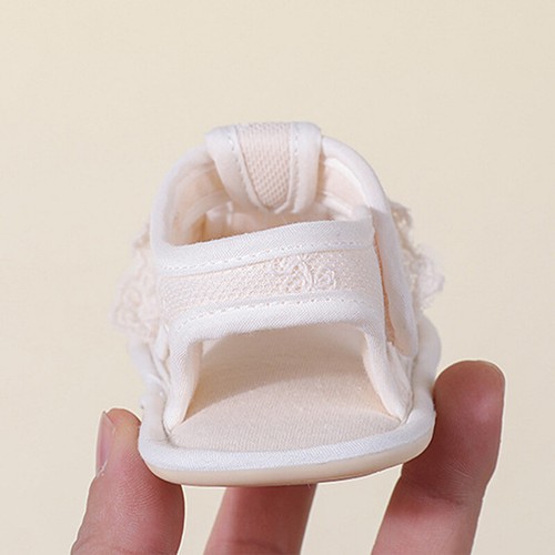 Carine scarpe principessa bambina in pizzo bianco cotone primo camminatore vestito ragazze NUOVE - Foto 16 di 35