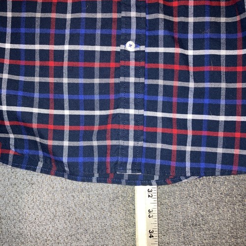 Men’s XLT Red White Blue Plaid Shirt Patriotic Long Sleeve American Outfitters - Picture 9 of 12