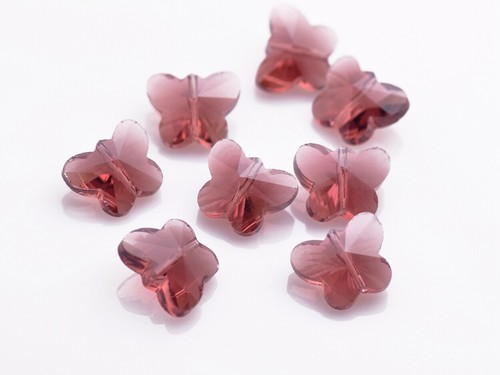 10pcs Butterfly/Heart/Flower 14mm Faceted Crystal Glass Loose Beads lot - Picture 20 of 58