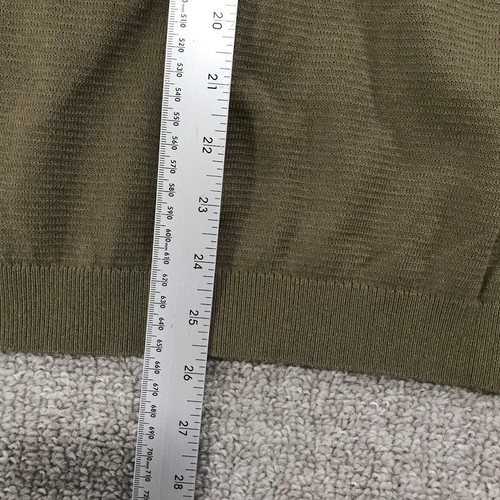 New Rag Bone Sweater Mens Medium Louis Crew Short Sleeve Green Organic Cotton - Picture 10 of 11