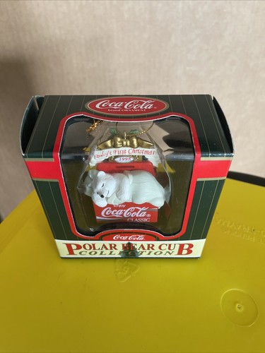 Coca Cola 1998 oso polar en máquina de Coca-Cola adorno de Navidad - Imagen 2 de 8