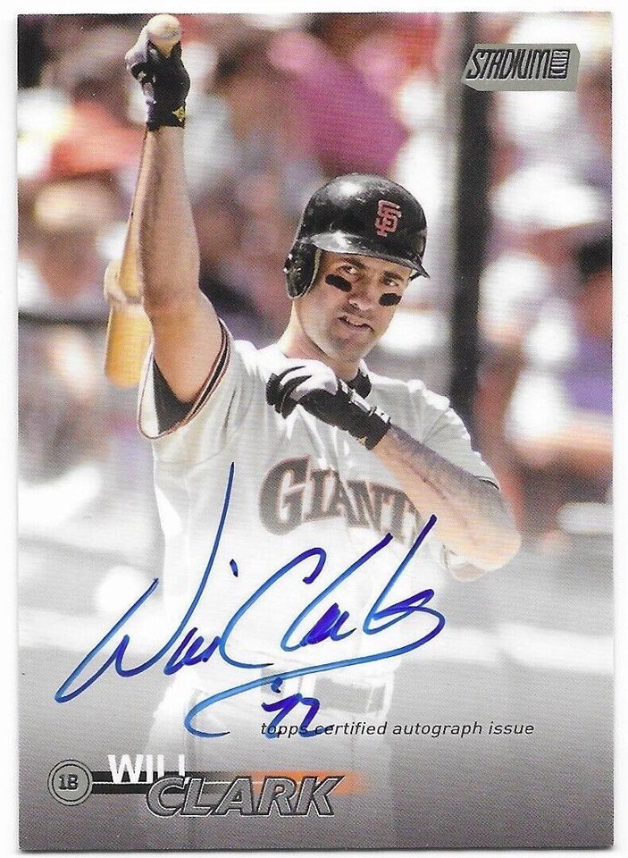 2023 Topps Stadium Club - Will Clark #SCBA-WC - 1 of 1