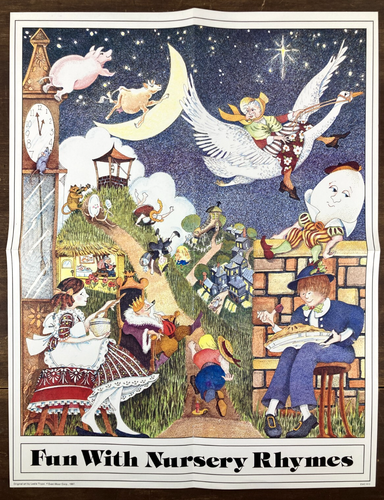 Evan-Moor Mini-Unit Lot Nursery Rhymes Fairy Tale Vintage Classroom Posters 1987 - Picture 11 of 12