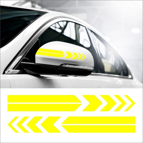 Set of 2 Car Side Mirror Auto SUV Vinyl Stripe Sticker Decal Munich Style  - Picture 4 of 15
