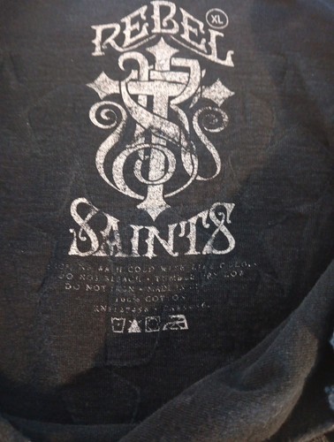 Rebel Saints Motorcycle Club Longsleeve Shirt Altered. See Discription And Photo - Picture 8 of 9