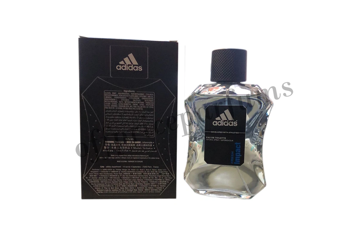 Adidas Fresh Impact by Adidas for Men Eau De Toilette Spray 3.4 oz 100 ml NIB